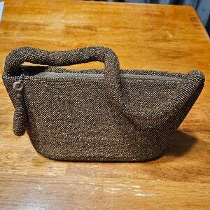 Vintage Copper/Gold Beaded Cocktail Purse